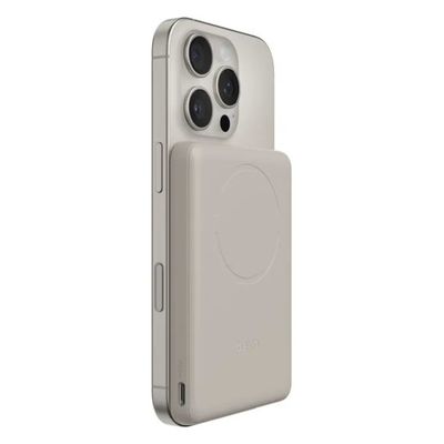 Belkin BoostCharge Power Bank Magnetico Qi2 5000 mAh Beige Belkin BoostCharge Power Bank Magnetico Qi2 5000 mAh Beige