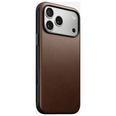 NOMAD Custodia Nomad Modern Leather in pelle marrone per iPhone 17 Pro Max