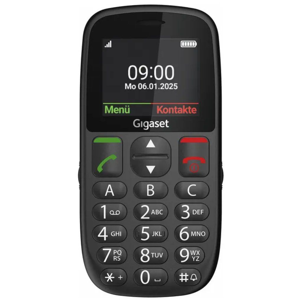 Gigaset GL395 Telefono Cellulare per Anziani con Tasto SOS, Nero Gigaset GL395 Telefono Cellulare per Anziani con Tasto SOS, Nero