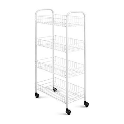 Metaltex Pisa 340634 – Carrello da cucina a 4 ripiani, bianco, 41 × 23 × 84 cm Metaltex Pisa 340634 – Carrello da cucina a 4 ripiani, bianco, 41 × 23 × 84 cm