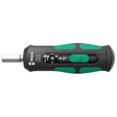 Wera 7515 Kraftform Safe-Torque Speed – Cacciavite dinamometrico 2–6 Nm, attacco 1/4”