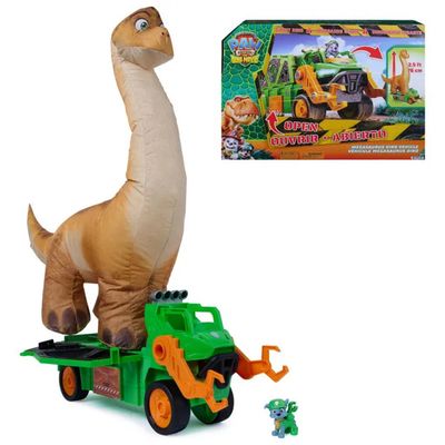 SPIN MASTER PAW Patrol Megasaurus Dino con Rocky e dinosauro gonfiabile