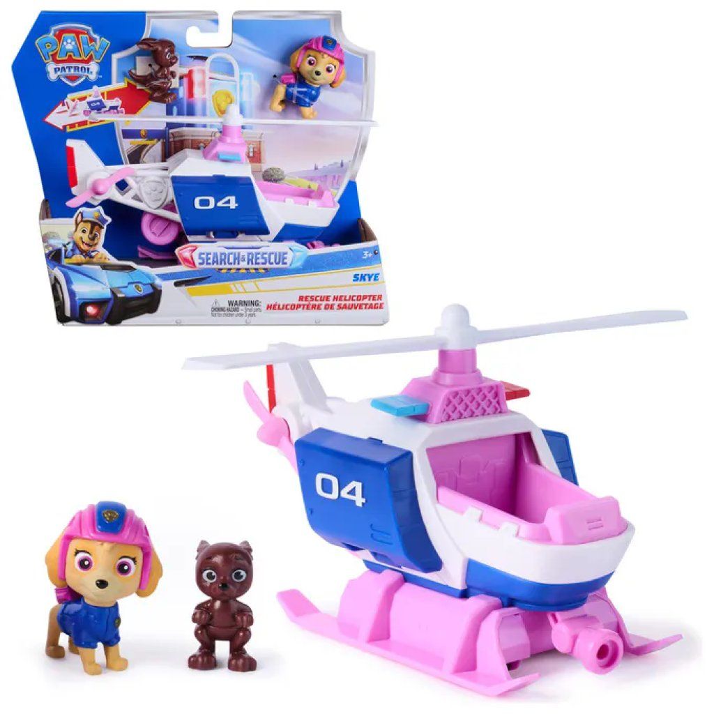 Spin Master PAW Patrol – Elicottero di salvataggio di Skye con 2 personaggi