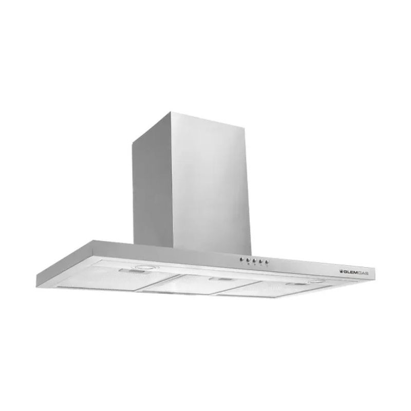 Glem Gas GHB984IX Cappa aspirante a parete 90 cm, 650 m³/h, classe A, acciaio inox