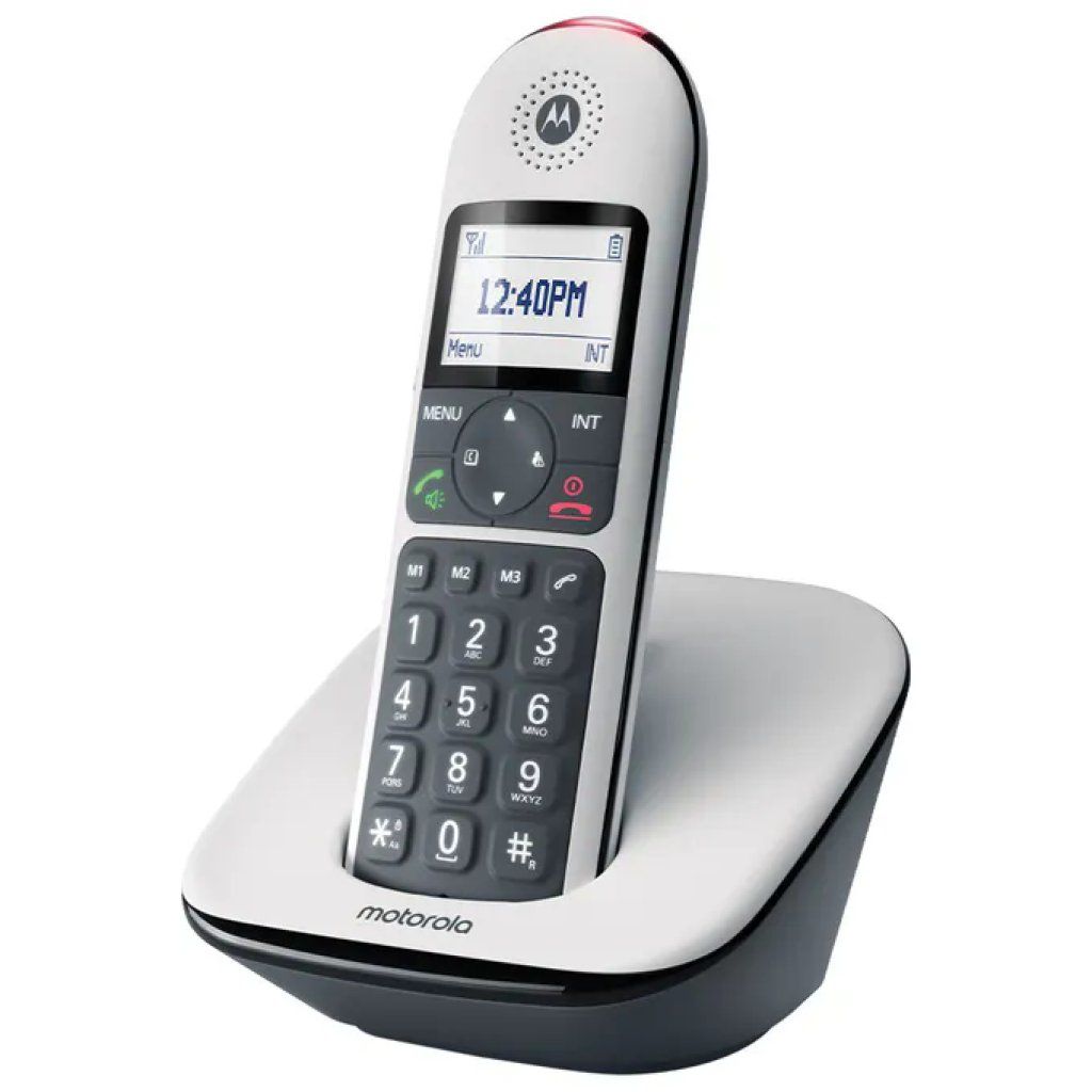 Motorola CD5001 Telefono Cordless DECT con Segreteria e Vivavoce, Grigio Motorola CD5001 Telefono Cordless DECT con Segreteria e Vivavoce, Grigio