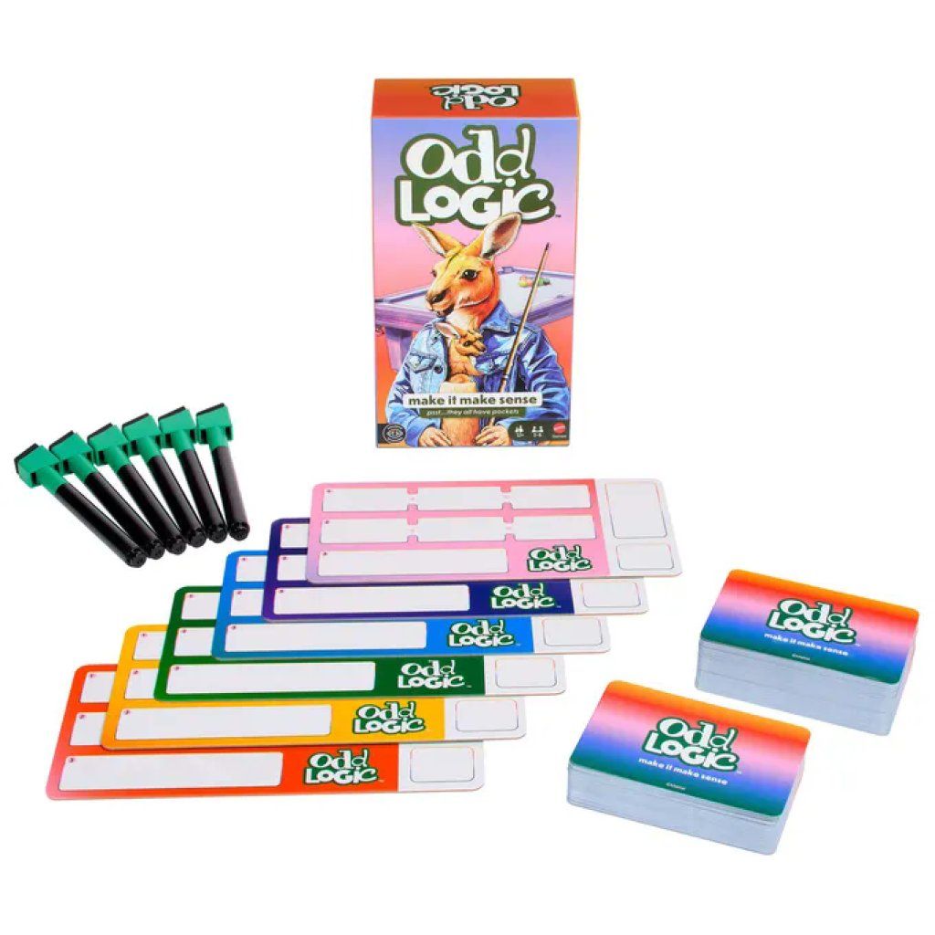 Mattel Games Odd Logic – Gioco di società per 3-6 giocatori, dagli 8 anni Mattel Games Odd Logic – Gioco di società per 3-6 giocatori, dagli 8 anni