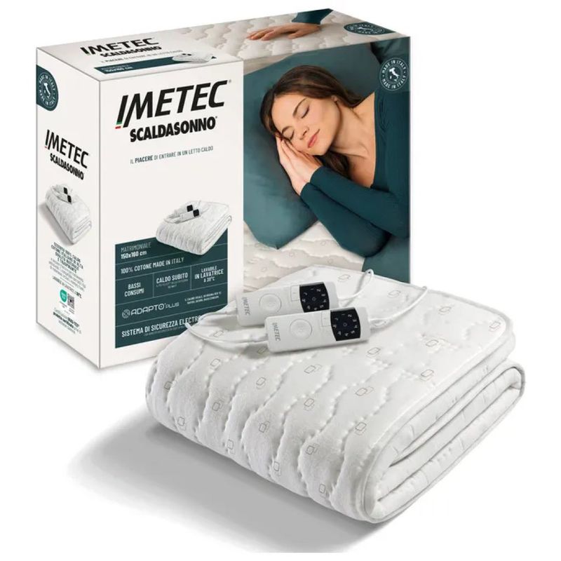 Imetec Adapto Plus Scaldasonno Matrimoniale 160 × 150 cm Imetec Adapto Plus Scaldasonno Matrimoniale 160 × 150 cm