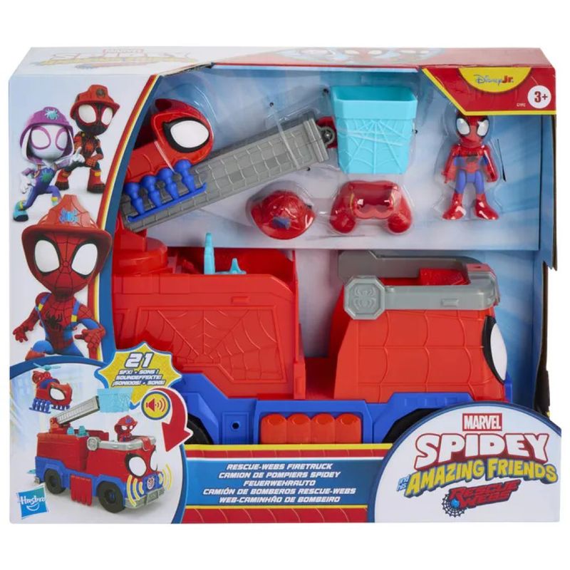 Hasbro Spidey and His Amazing Friends – Camion dei Vigili del Fuoco