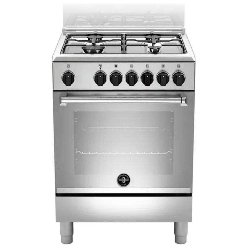 La Germania AMN664EXVC Cucina a gas 60 cm con forno elettrico, inox