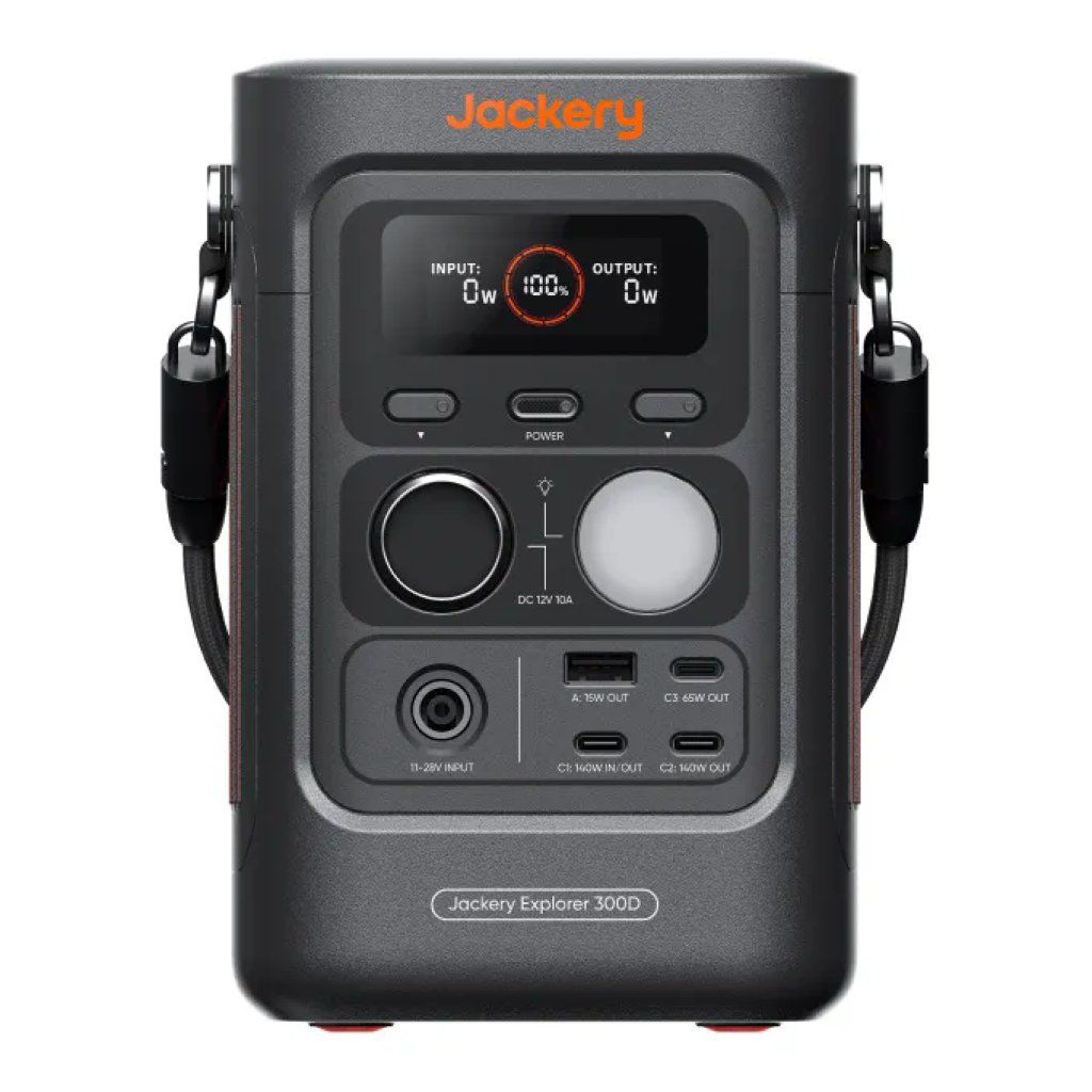 Jackery Explorer 300D – Stazione di alimentazione portatile 288 Wh, 140 W