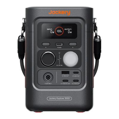 Jackery Explorer 300D – Stazione di alimentazione portatile 288 Wh, 140 W