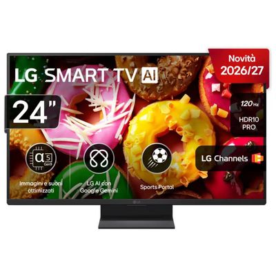 LG LB70 Smart TV 24” Full HD HDR10 Pro, webOS 26, Wi-Fi