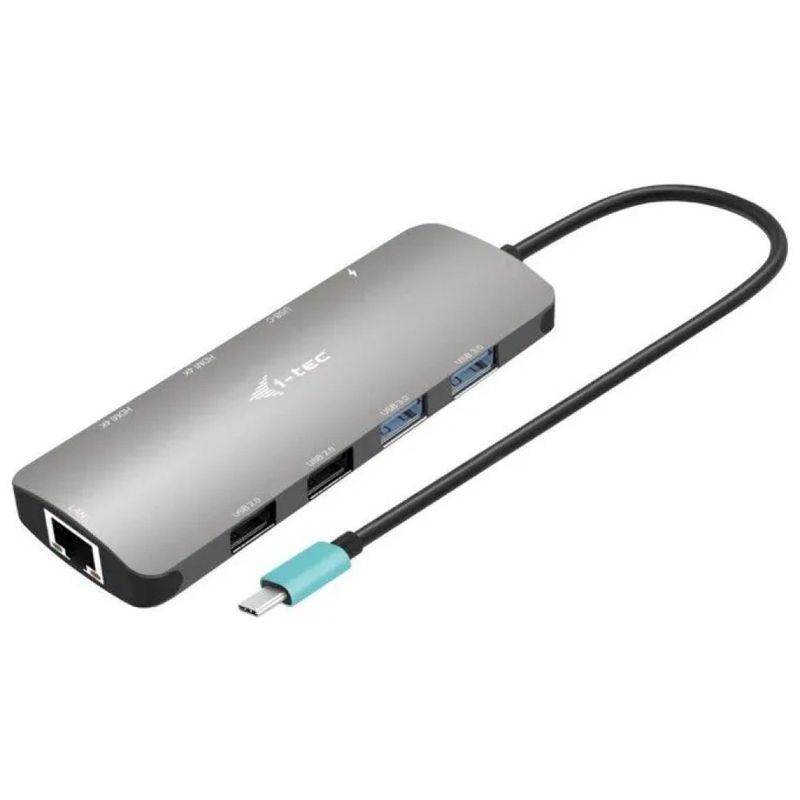 I-tec C31NANOHDM2DOCPD Docking Station USB-C 2x HDMI, 100 W, Argento