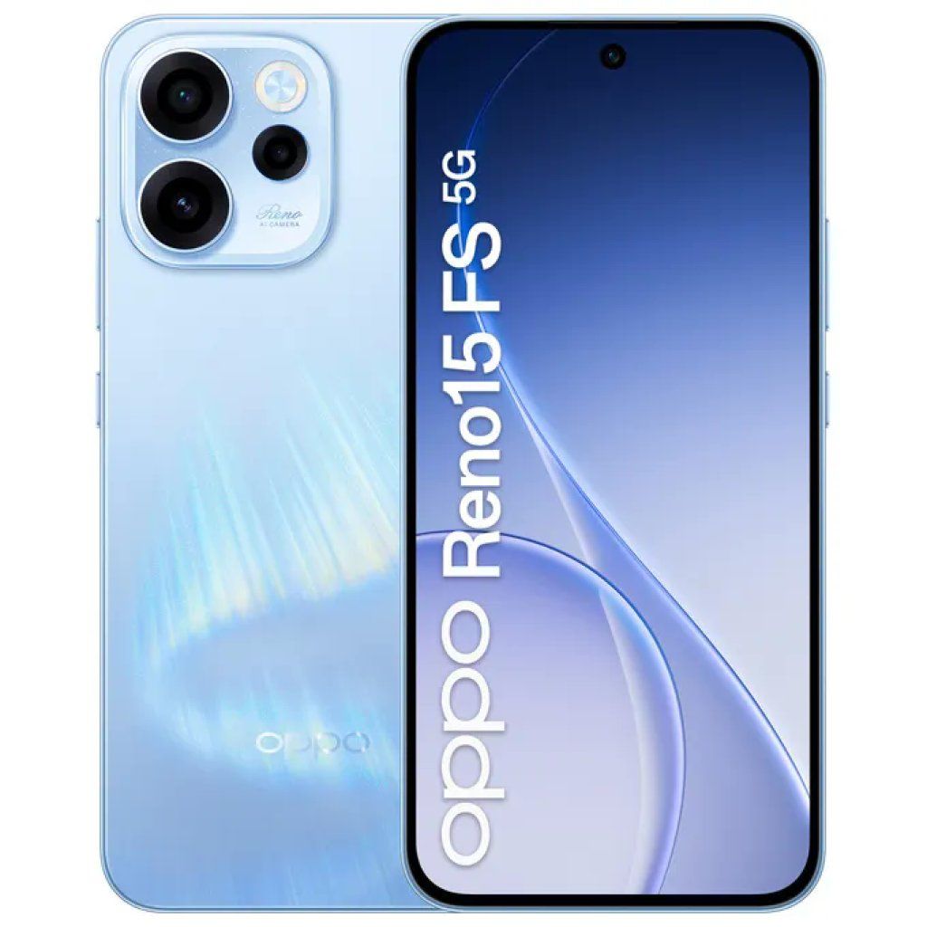 OPPO Reno15 FS 5G 8/512 GB, AMOLED 120 Hz, Aurora Blue
