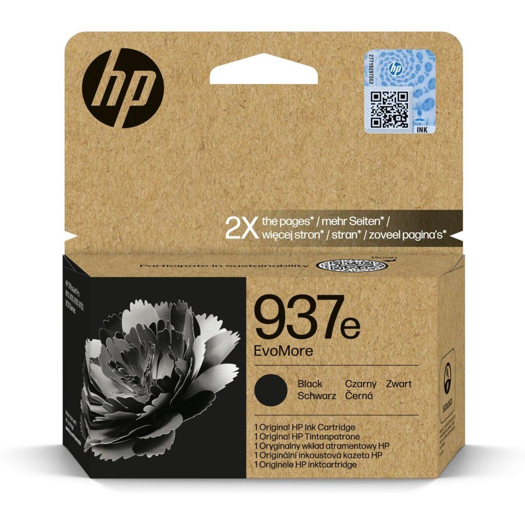 HP Cartuccia Originale HP 937e EvoMore Nero HP Cartuccia Originale HP 937e EvoMore Nero