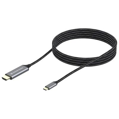 Conceptronic ABBY10G Cavo USB-C a HDMI, 2 m, Grigio
