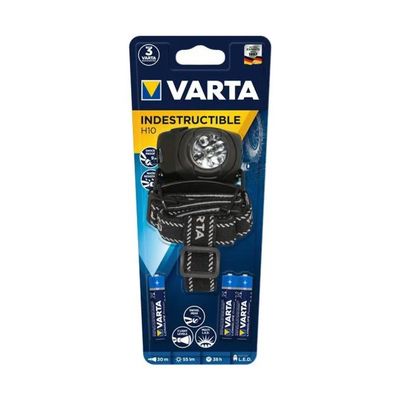 VARTA Indestructible H10 – Torcia frontale LED 55 lm VARTA Indestructible H10 – Torcia frontale LED 55 lm