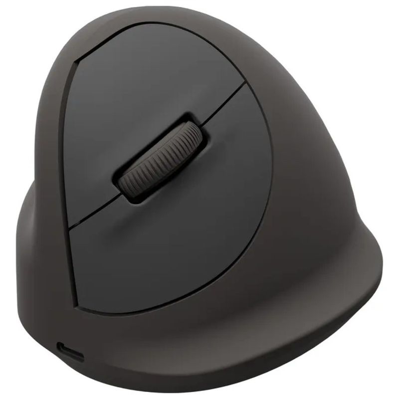 Fellowes 100143583 Mouse Ergonomico Verticale per Mancini, 2400 DPI, Bluetooth e USB-C, Nero
