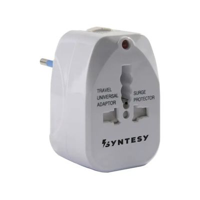 Syntesy 06617 Adattatore da viaggio universale – Bianco