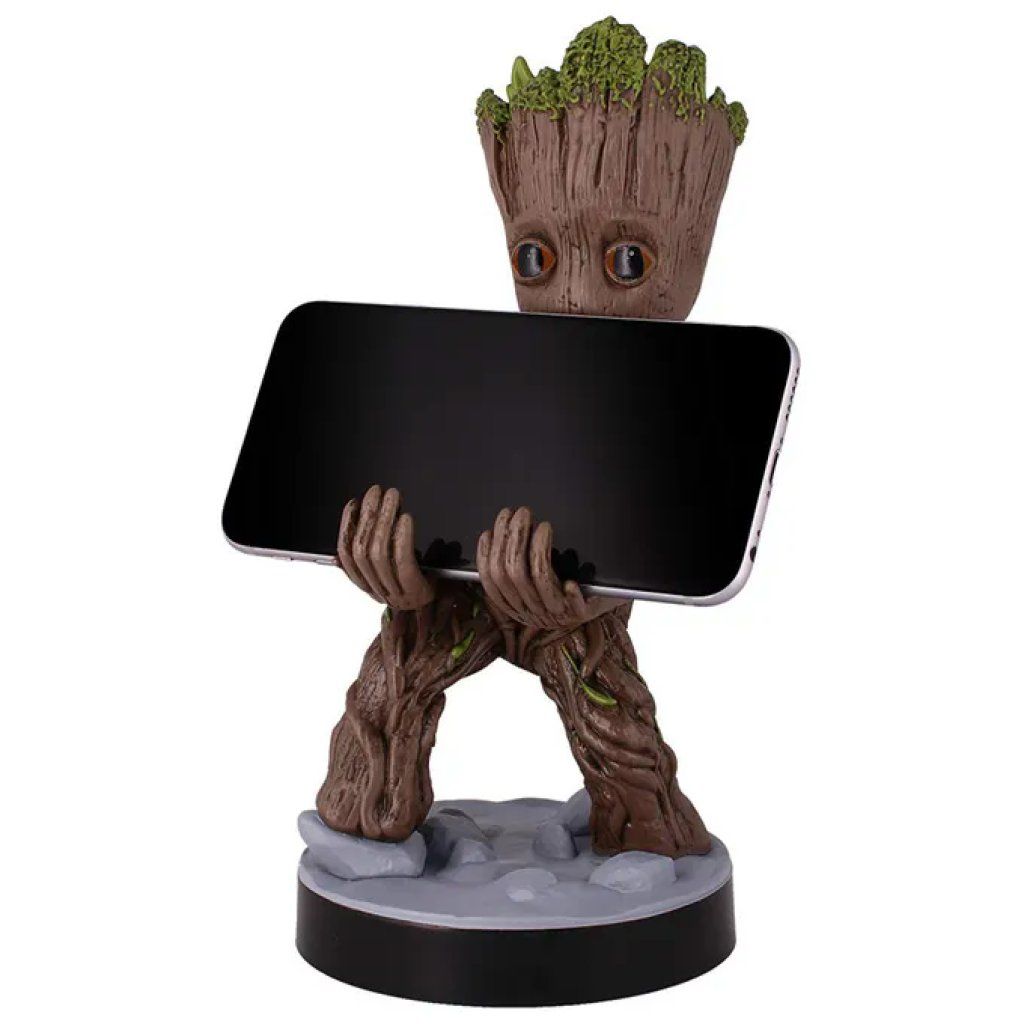 EXQUISITE GAMING Cable Guys Groot Smiley – Supporto per controller e smartphone, 20 cm EXQUISITE GAMING Cable Guys Groot Smiley – Supporto per controller e smartphone, 20 cm
