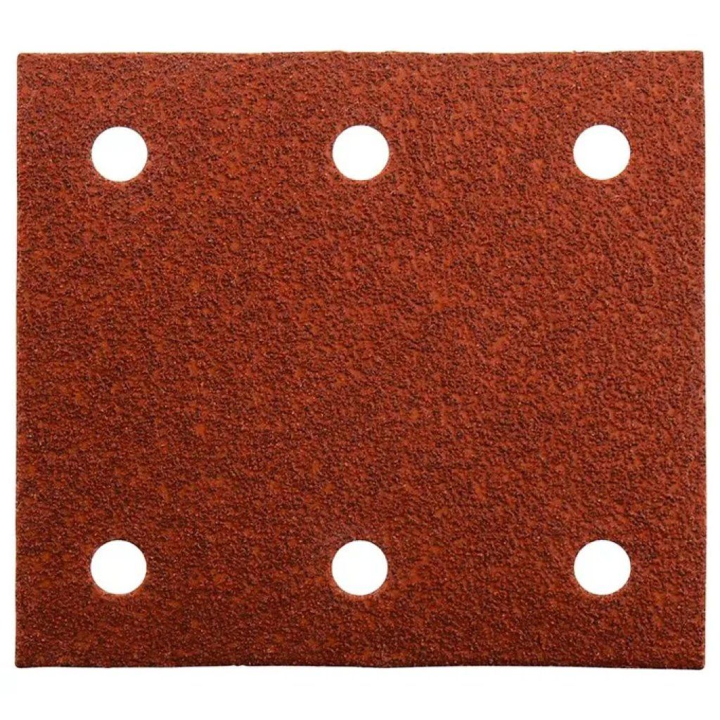 Makita P-33093 Carta abrasiva 102 x 114 mm, grana 60, velcro, 6 fori, confezione da 10 Makita P-33093 Carta abrasiva 102 x 114 mm, grana 60, velcro, 6 fori, confezione da 10