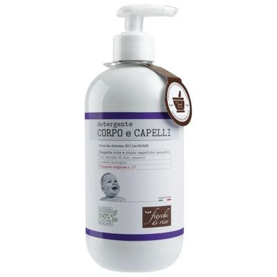 Fiocchi di Riso Detergente Corpo e Capelli Neonati 2 in 1, 400 ml
