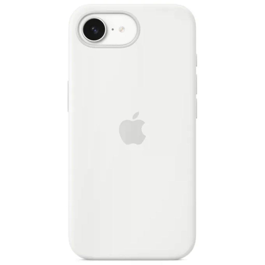 Apple MD3P4ZM/A Custodia in Silicone Bianca per iPhone 16e