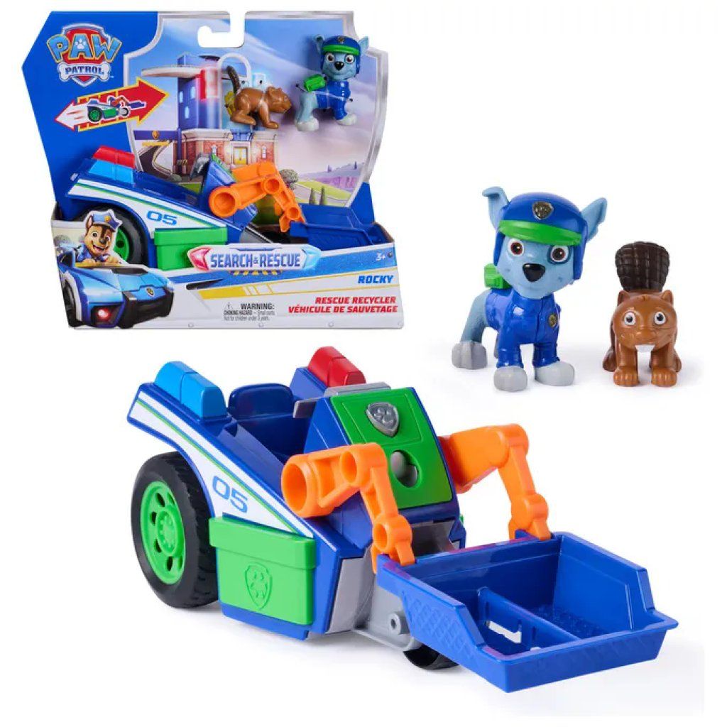 SPIN MASTER PAW Patrol Search & Rescue – Veicolo di Rocky con 2 Personaggi SPIN MASTER PAW Patrol Search & Rescue – Veicolo di Rocky con 2 Personaggi
