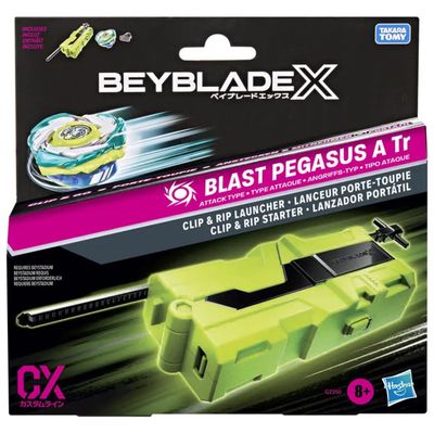 Hasbro Beyblade X Clip & Rip con trottola CX Blast Pegasus