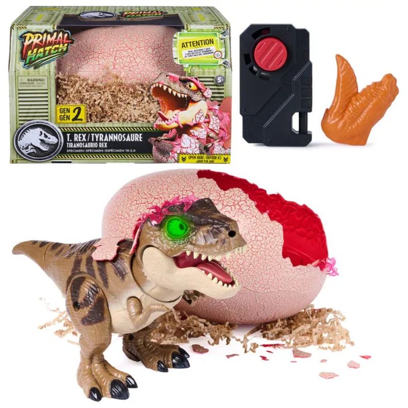 Spin Master Primal Hatch 6076597 – Dinosauro Interattivo Nero