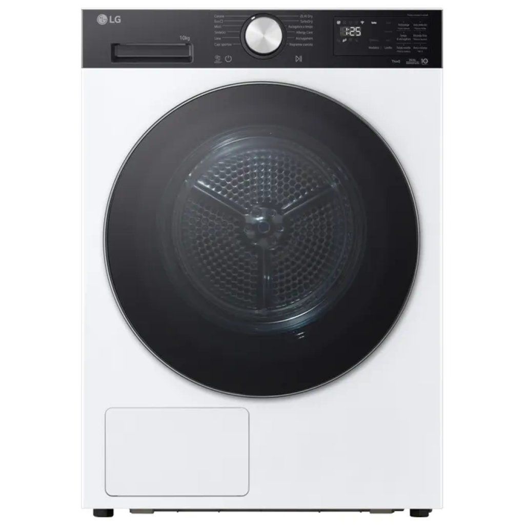 LG RNX5010TKC Asciugatrice AI Dry 10 kg, Classe C, Wi-Fi, Bianca LG RNX5010TKC Asciugatrice AI Dry 10 kg, Classe C, Wi-Fi, Bianca