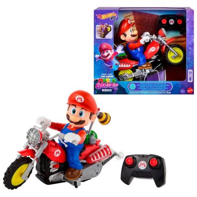 Hot Wheels Moto Radiocomandata di Mario con Impennata Hot Wheels Moto Radiocomandata di Mario con Impennata