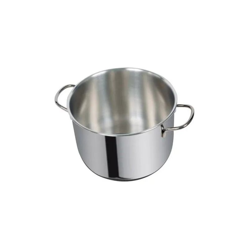 SACIM 202 Eco Pentola in Acciaio Inox AISI 304, 30 cm, 12,5 L, per Induzione, Nera