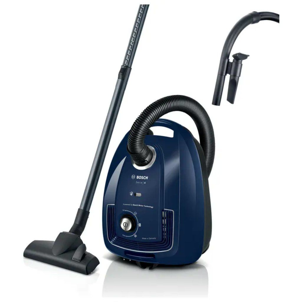 Bosch Serie 4 BGL38BU1 Aspirapolvere a Traino con Sacco, 600 W, 4 L, Blu