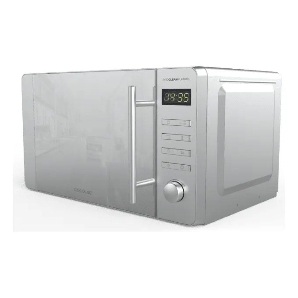 Cecotec Proclean 5120 Flatbed Mirror Microonde con Grill, 20 L, 700 W, Grigio