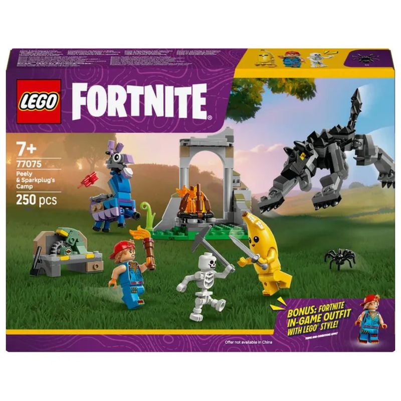 LEGO Fortnite Campo di Bananita e Starter, set da 250 pezzi LEGO Fortnite Campo di Bananita e Starter, set da 250 pezzi