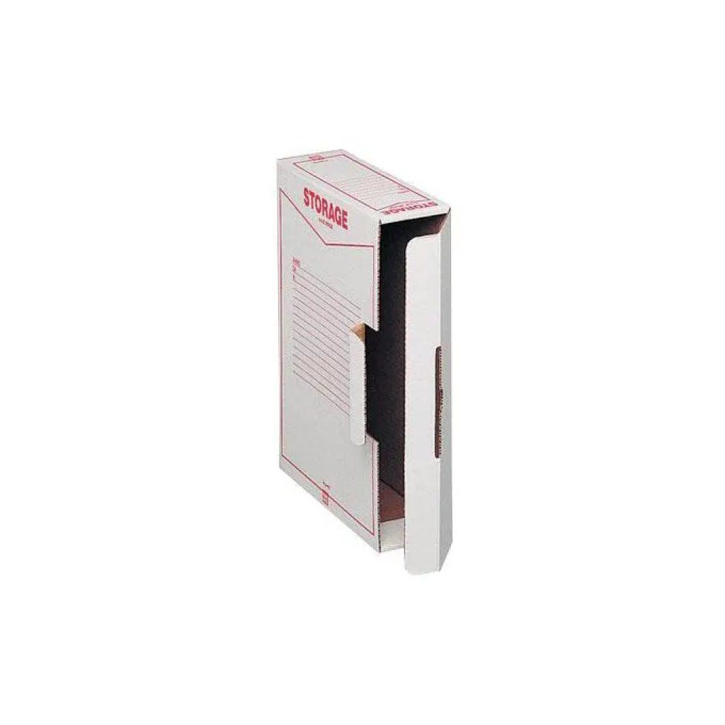 King Mec 00160200 Scatola Archivio in Cartone Rigido con Fori di Presa e Chiusura ad Incastro Formato A4 King Mec 00160200 Scatola Archivio in Cartone Rigido con Fori di Presa e Chiusura ad Incastro Formato A4
