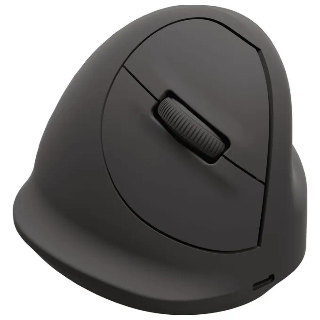 Fellowes Breyta Mouse Verticale Ergonomico Bluetooth, USB-C e 2.4 GHz, 1600 DPI, Nero