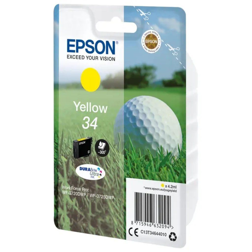 Epson Cartuccia originale Epson 34 Golf Ball gialla – C13T34644010 Epson Cartuccia originale Epson 34 Golf Ball gialla – C13T34644010