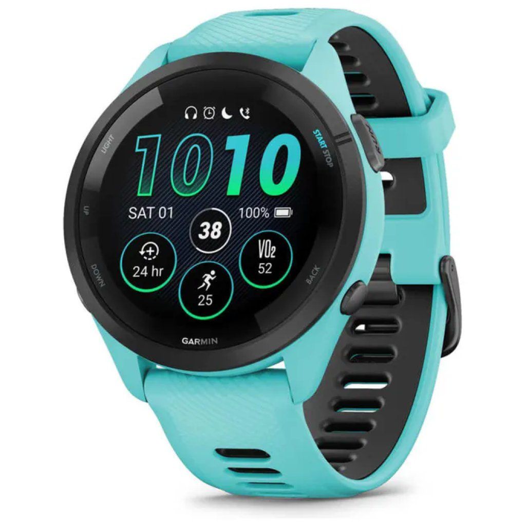 Garmin Forerunner 265 Smartwatch AMOLED GPS Nero/Blu Garmin Forerunner 265 Smartwatch AMOLED GPS Nero/Blu