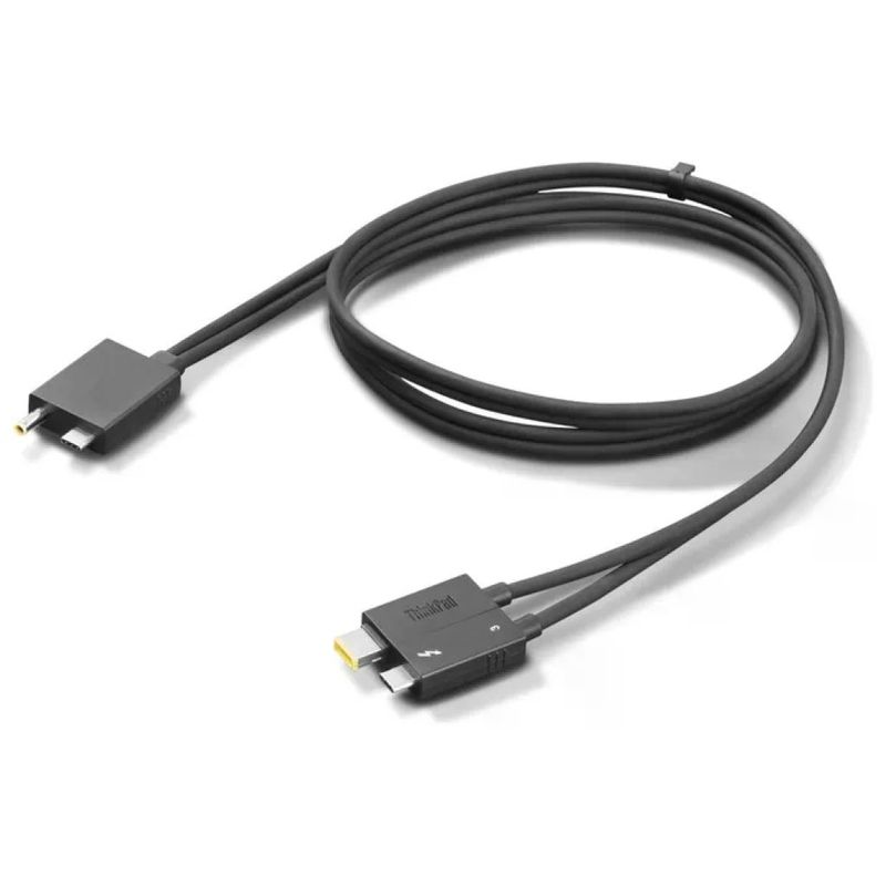 LENOVO Cavo split Lenovo Thunderbolt 4 per ThinkPad WorkStation Dock, 0,7 m, 40 Gbit/s, USB-C e Slim Tip