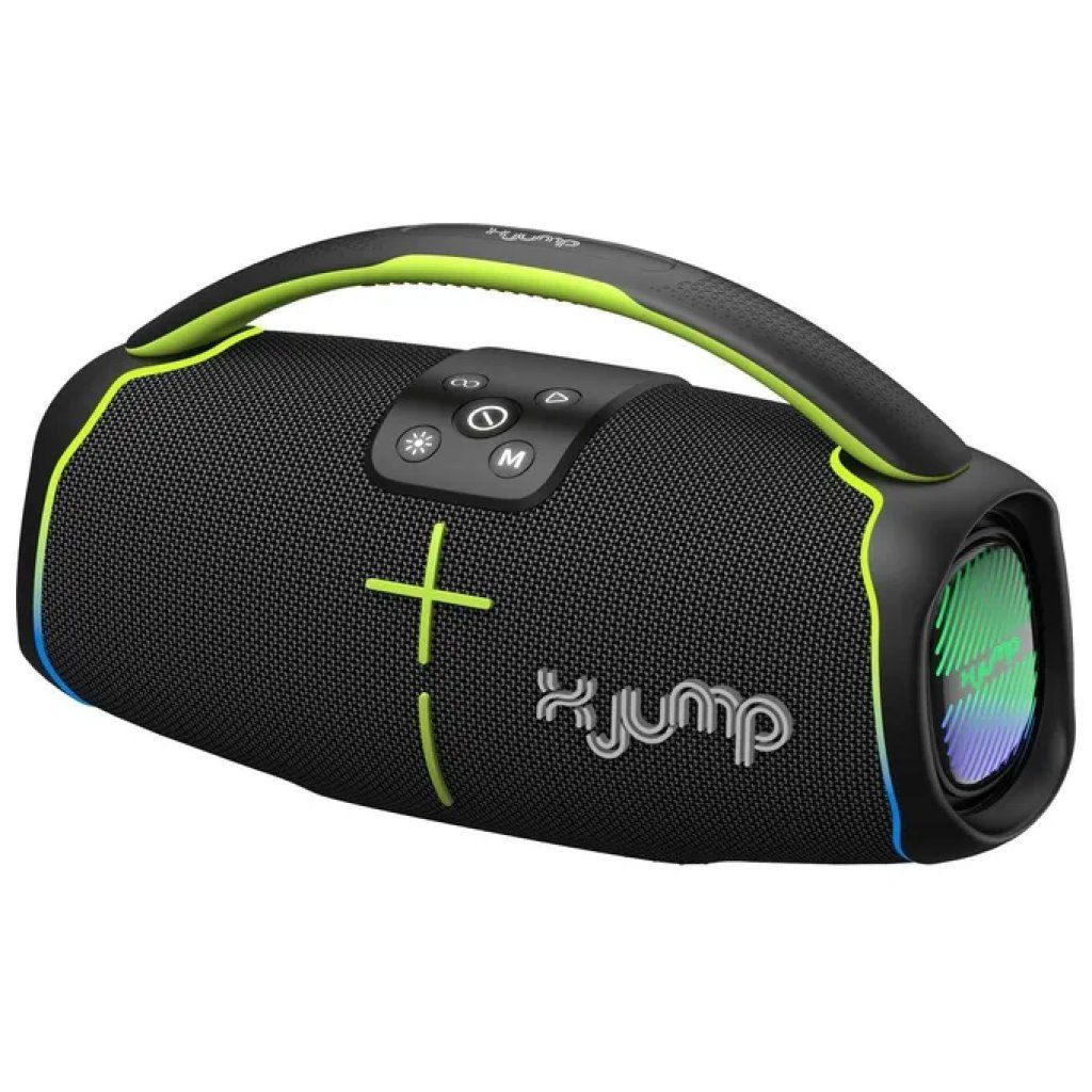 XJUMP XJ150BK Cassa Bluetooth Portatile Stereo 60W, IPX5, Nero XJUMP XJ150BK Cassa Bluetooth Portatile Stereo 60W, IPX5, Nero