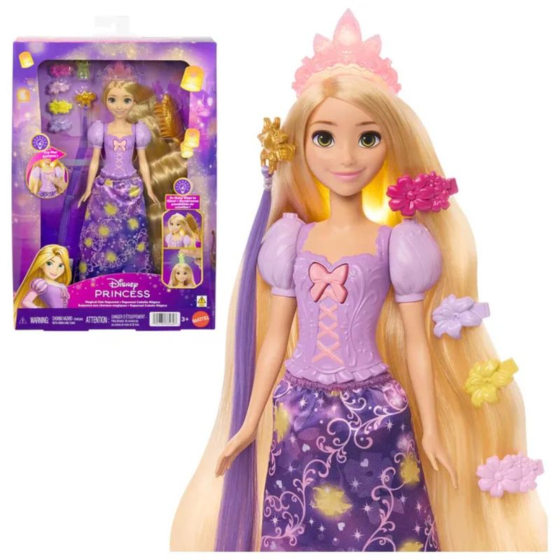 Mattel Disney Princess Rapunzel JHL46 – Bambola con Capelli Magici
