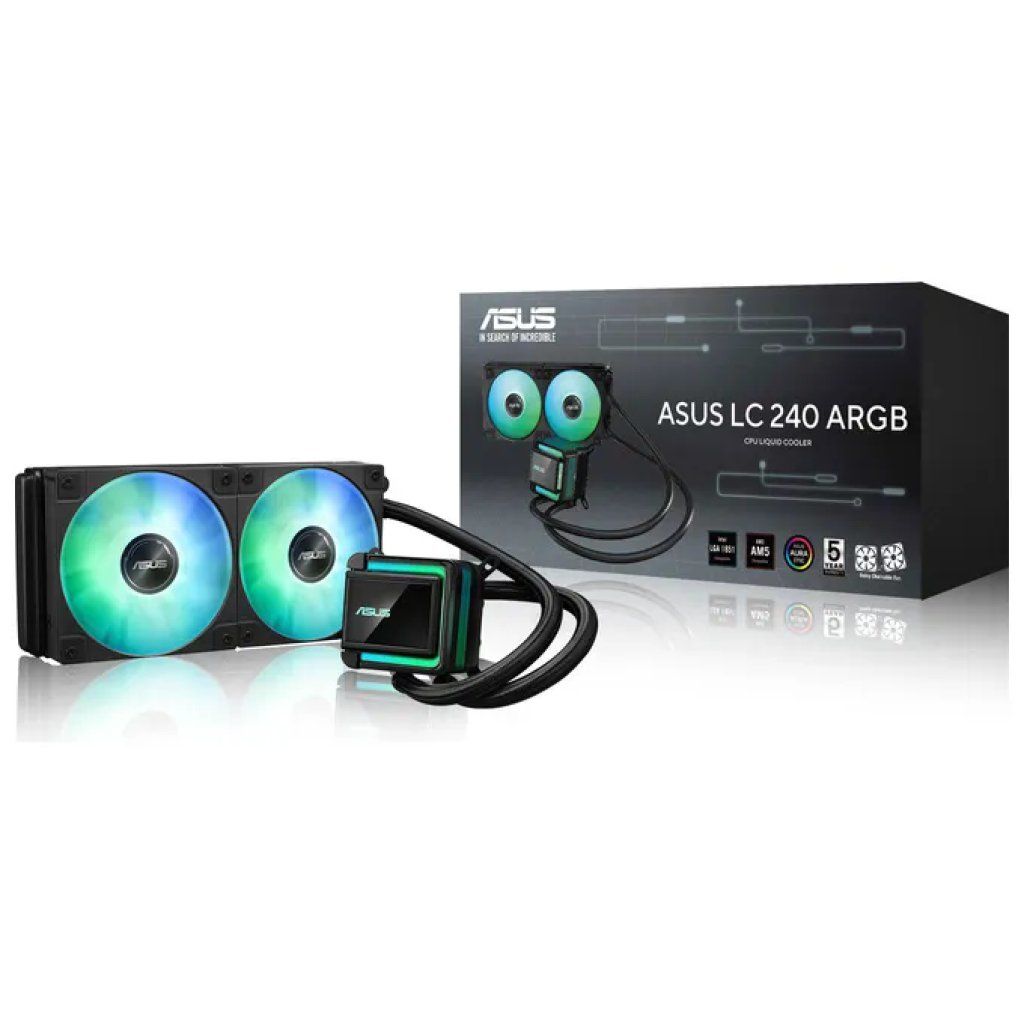 ASUS LC 240 ARGB – Dissipatore a liquido 240 mm nero