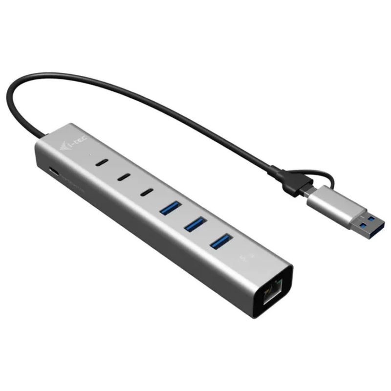 I-TEC Hub USB I-TEC a 6 porte con LAN e Power Delivery 85 W