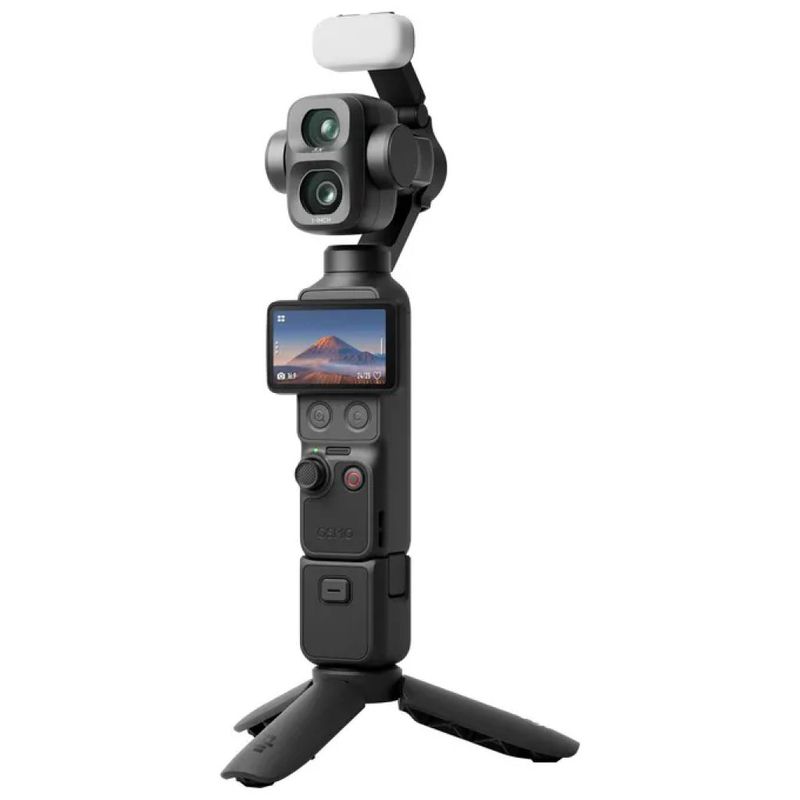 DJI Osmo Pocket 4P – Fotocamera gimbal 4K UHD 37 MP, Wi-Fi, nera