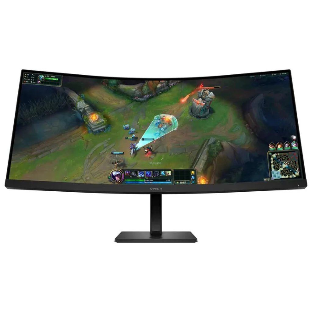 HP AV4C1E9#ABB Omen Monitor da gaming curvo 34'' WQHD 180 Hz 1ms MPRT AMD FreeSync Premium VESA