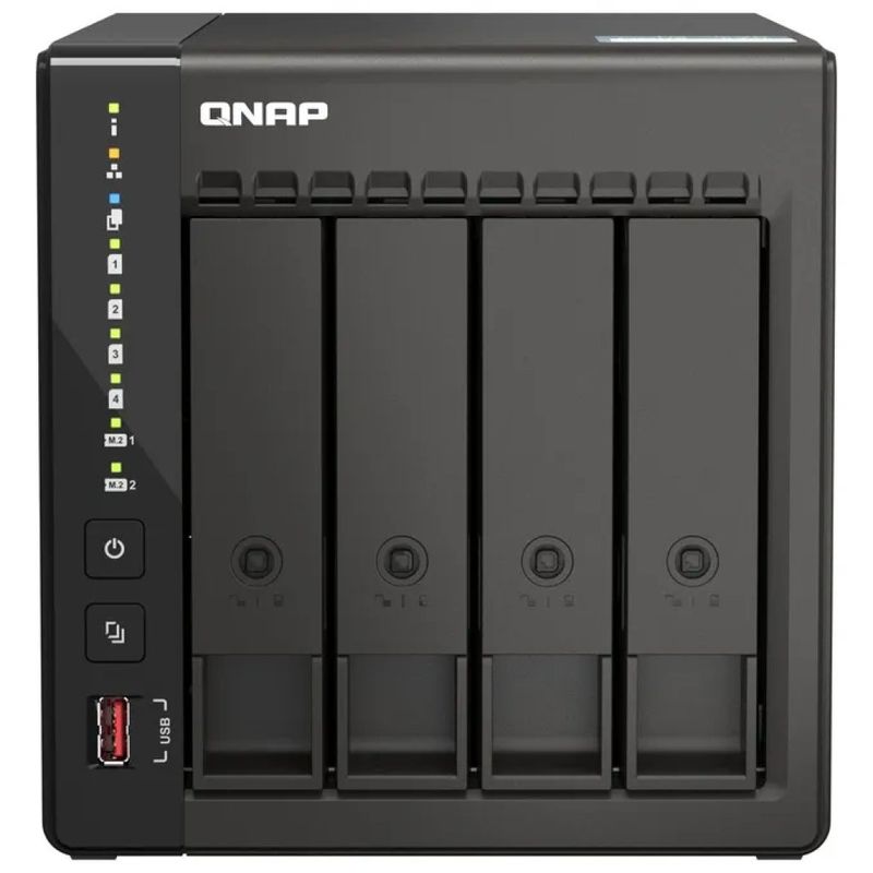 QNAP TS-453E-8G NAS Tower 4 bay, 8 GB, 2.5GbE, HDMI