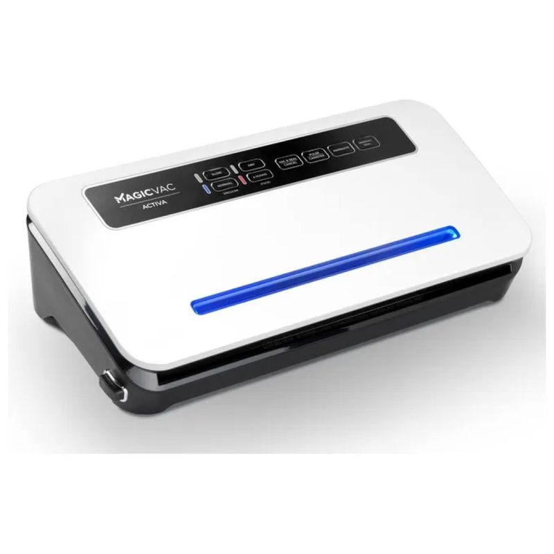 Magic Vac ACTIVA 14877 Macchina per Sottovuoto, 800 mbar, 12 L/min, 130 W, Bianca