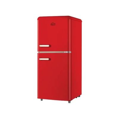 DCG MF110RCDP Frigorifero Retrò Doppia Porta 110 L Rosso